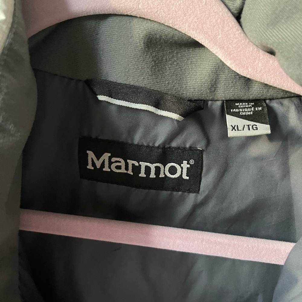 Marmot Men's Calen Insulated Jacket Lightweight Puffer Gray Long Sleeve Zip XL - Picture 3 of 5